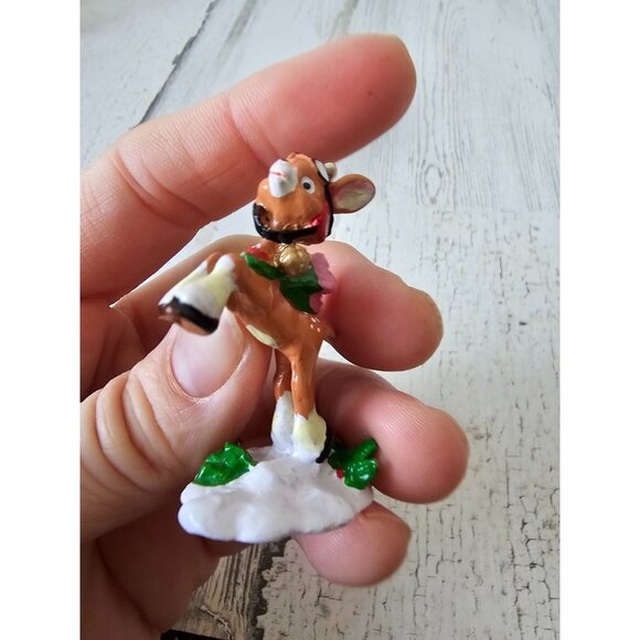 Enesco Prince mini pewter reindeer deer North Pole village figurine vintage zimi - Picture 6 of 7